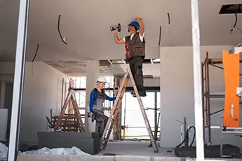House undergoing renovation